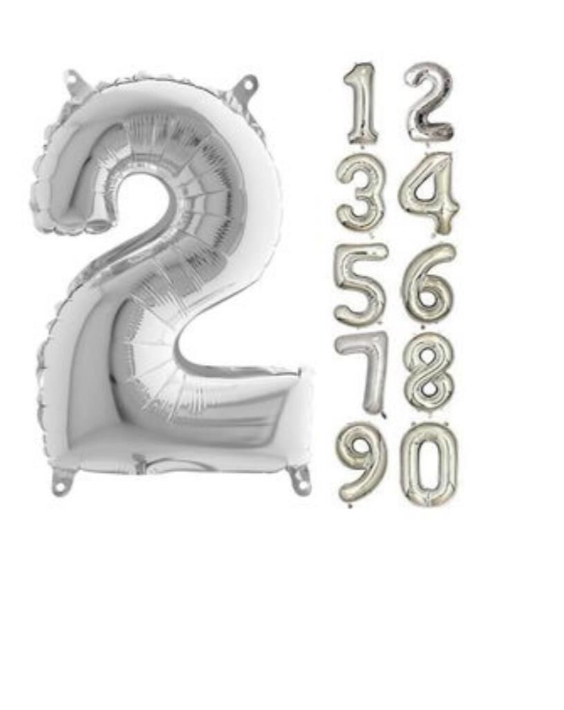 16 INC FOLYO BALON RAKAM GÜMÜŞ 2 16 INC FOLYO BALON RAKAM GÜMÜŞ 2 - Görsel 1