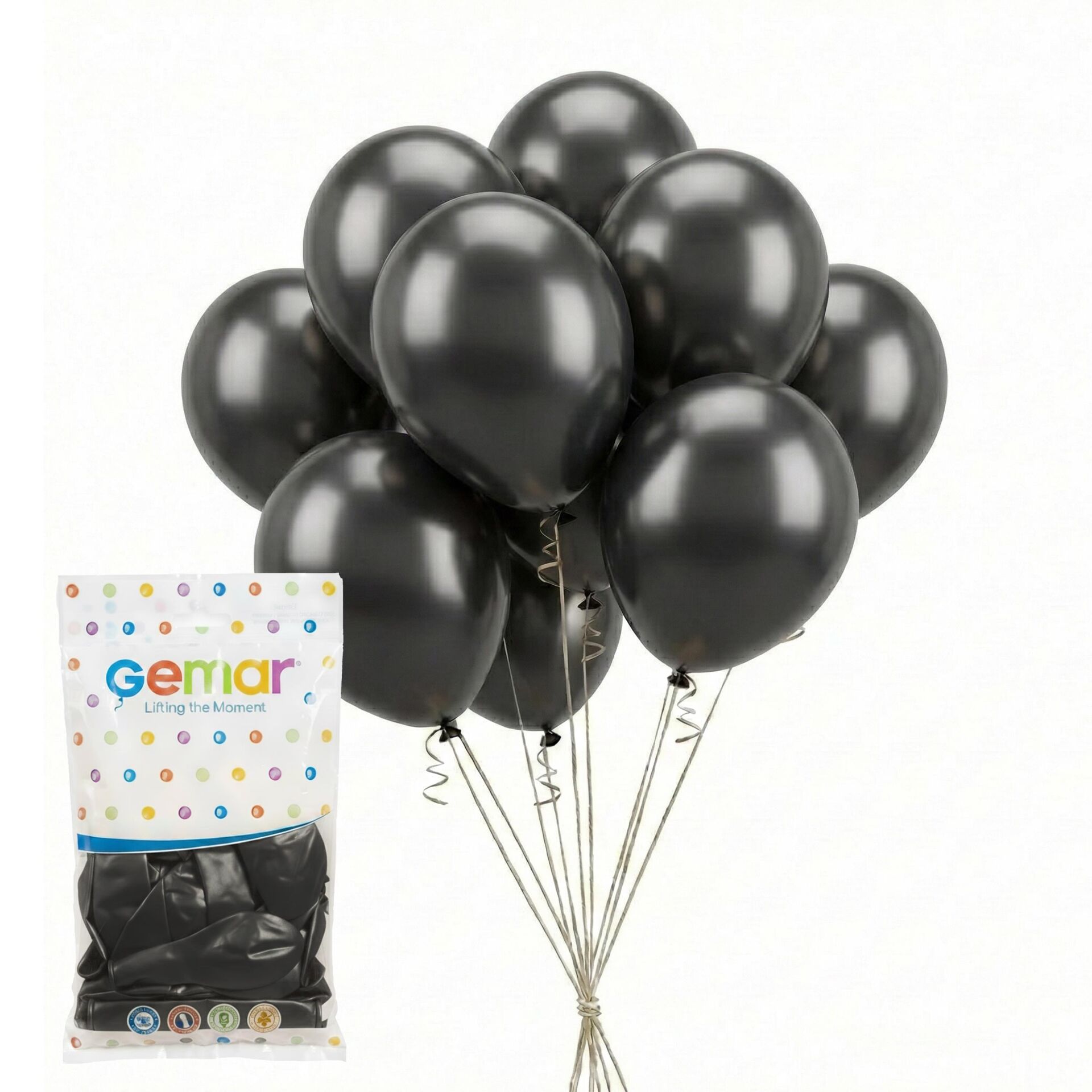 BALON METALİK SİYAH 100 LÜ BALON METALİK SİYAH 100 LÜ - Görsel 1