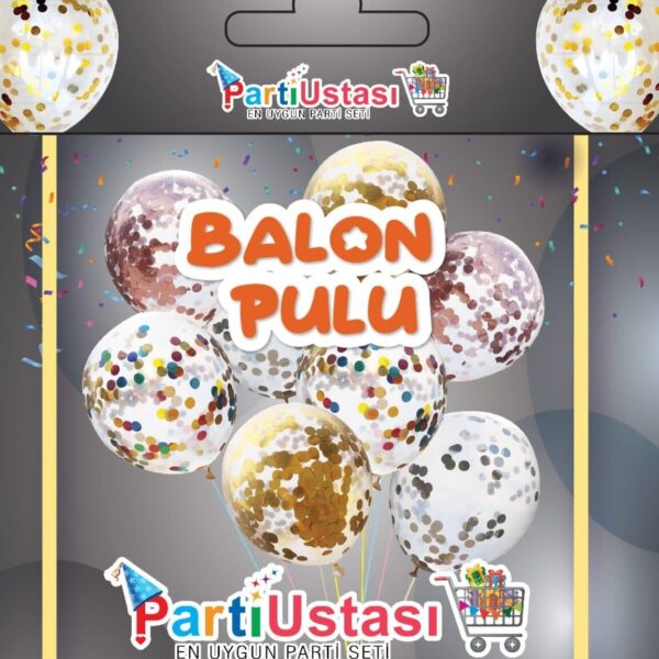 BALON PULU PARLAK GÜMÜŞ