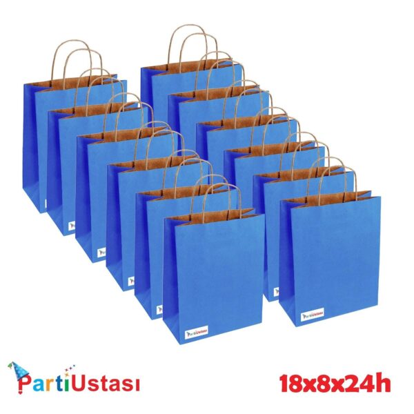 ÇANTA BÜKÜM SAPLI 18 X 8 X24 H (25AD) MAVİ