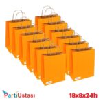 ÇANTA BÜKÜM SAPLI 18 X 8 X24 H (25AD) TURUNCU