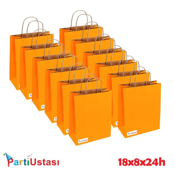 ÇANTA BÜKÜM SAPLI 18 X 8 X24 H (25AD) TURUNCU