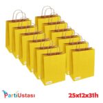 ÇANTA BÜKÜM SAPLI 25 X 12 X 31 H (25AD) SARI