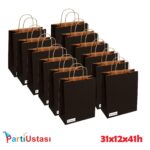 ÇANTA BÜKÜM SAPLI 31 X 12 X 41 H (25AD) SİYAH