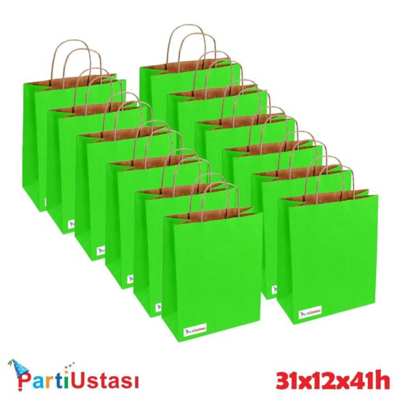 ÇANTA BÜKÜM SAPLI 31 X 12 X 41 H (25AD) YEŞİL