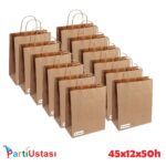 ÇANTA BÜKÜM SAPLI 45 X 12 X 50 H (25AD) KRAFT