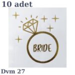DÖVME BRİDE ALTIN YÜZÜK NO:27 10 LU