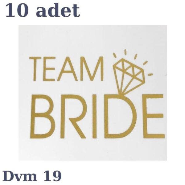 DÖVME TEAM BRİDE ALTIN NO:19 10 LU