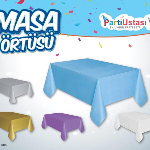 DÜZ MASA ÖRTÜSÜ MAVİ