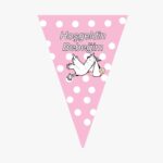 FLAMA HOŞGELDİN BEBEĞİM PEMBE LEYLEKLİ