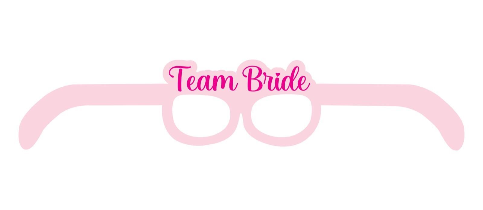 GÖZLÜK TEAM BRİDE PEMBE 8 Lİ KAĞIT GÖZLÜK TEAM BRİDE PEMBE 8 Lİ KAĞIT - Görsel 1