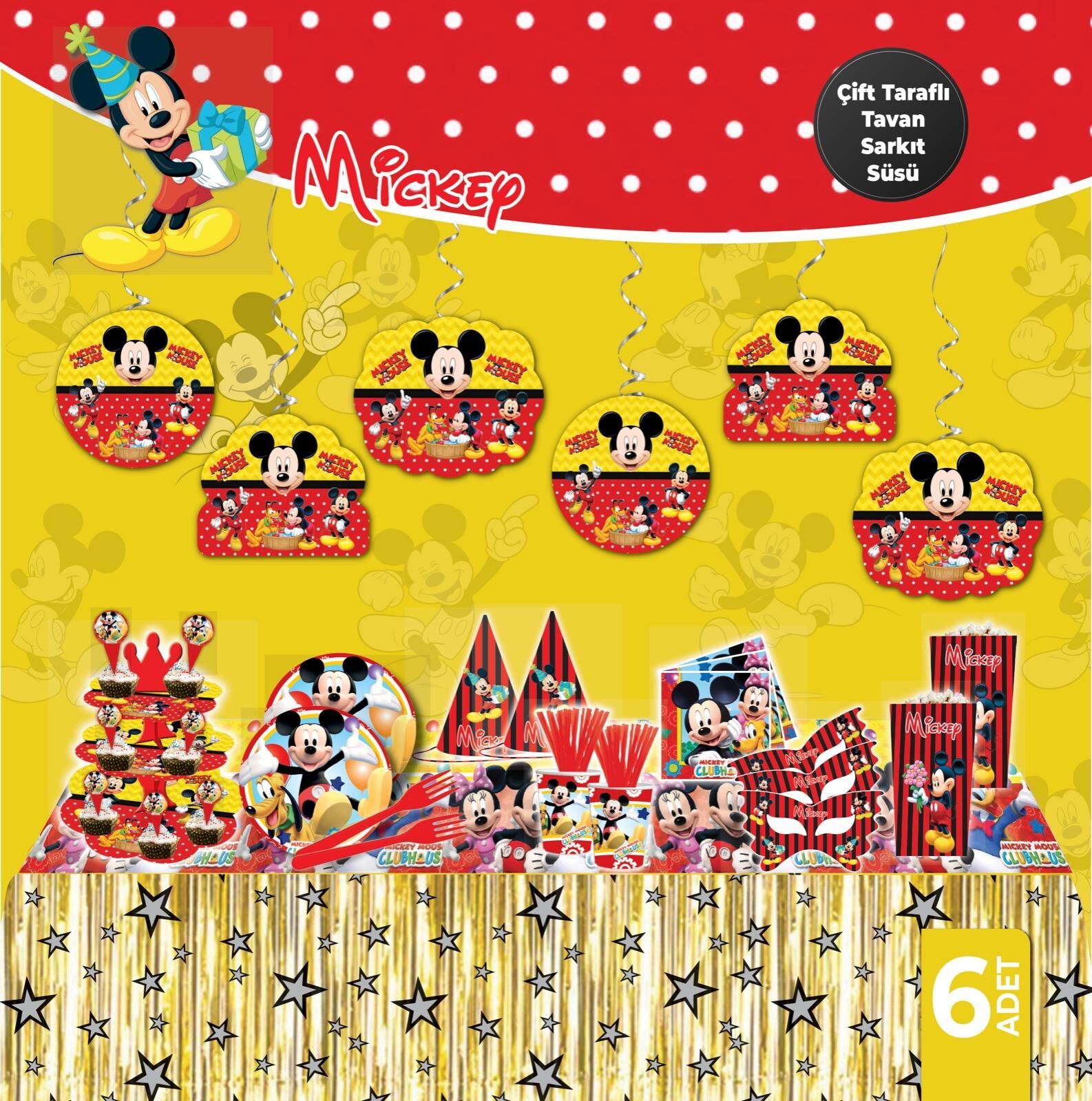 HELEZON MİCKEY 6 LI HELEZON MİCKEY 6 LI - Görsel 1