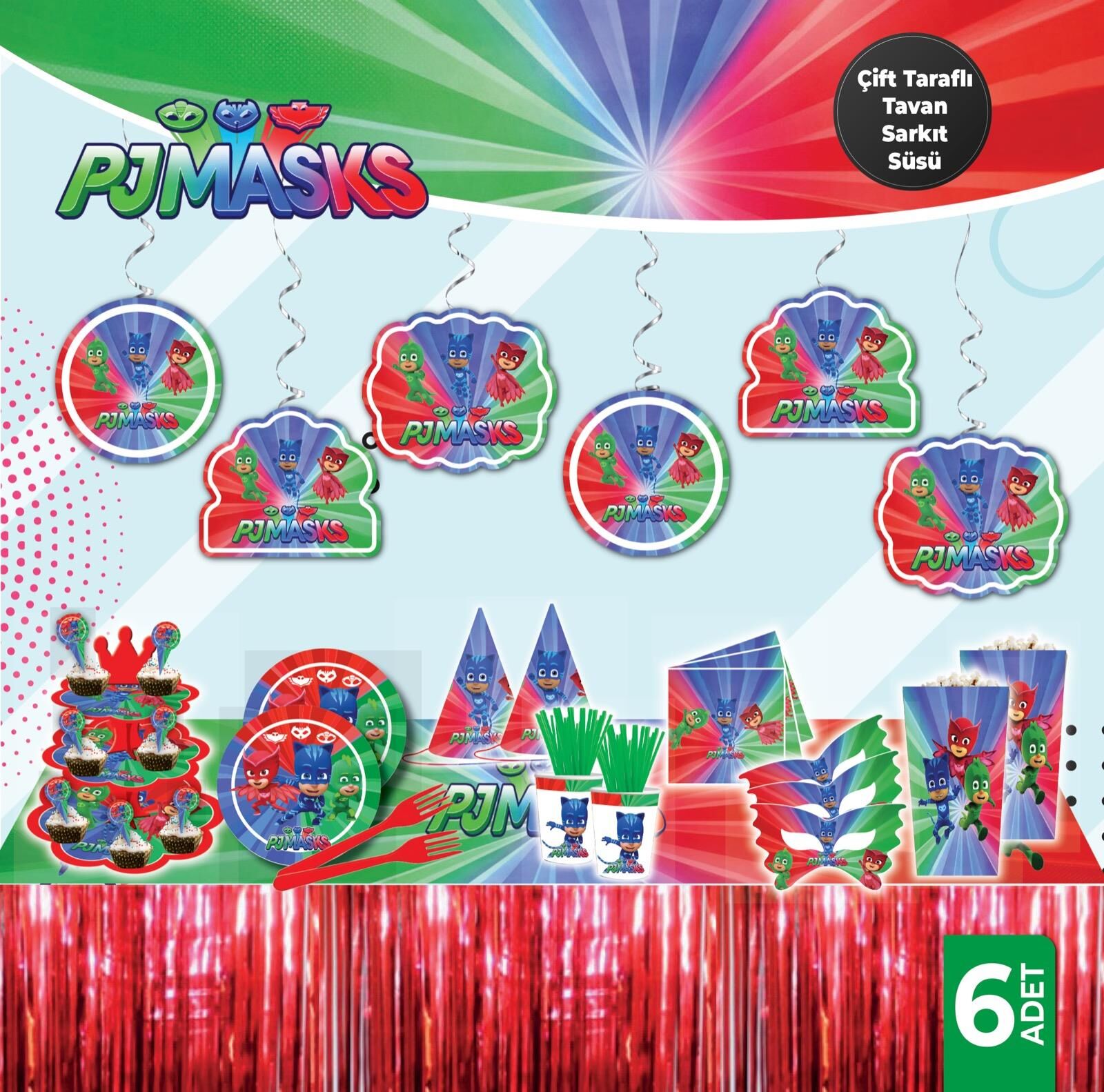 HELEZON PJ MASKS 6 LI HELEZON PJ MASKS 6 LI - Görsel 1
