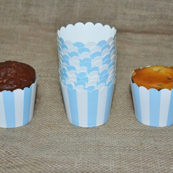 KAPSÜL 25 Lİ PASTEL ÇİZGİLİ MAVİ