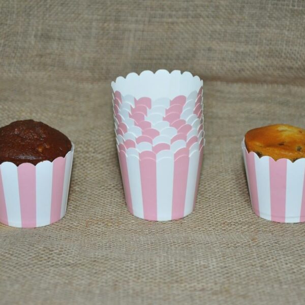 KAPSÜL 25 Lİ PASTEL ÇİZGİLİ PEMBE