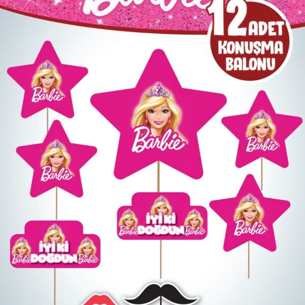KONUŞMA BALONU SET 12 Lİ BARBİE