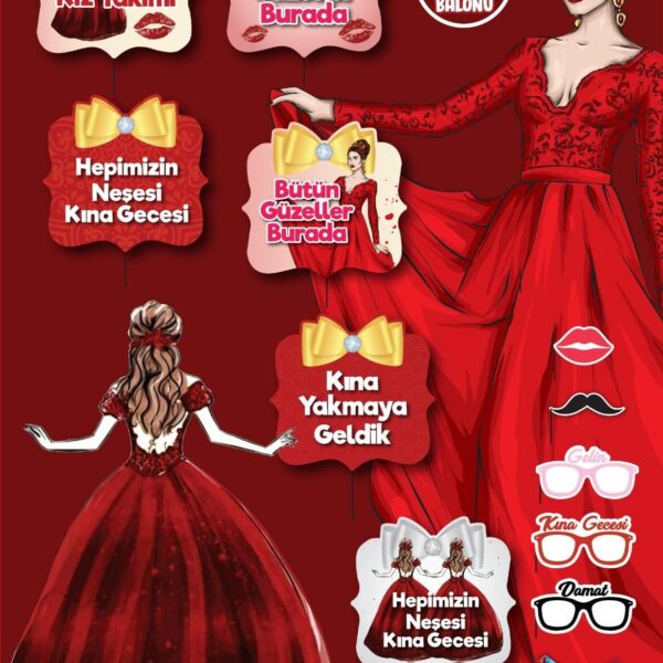 KONUŞMA BALONU SET 12 Lİ KINA