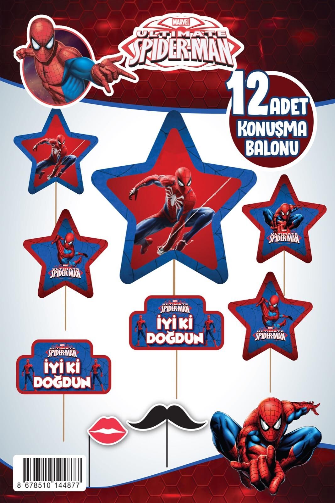 KONUŞMA BALONU SET 12 Lİ ÖRÜMCEK KONUŞMA BALONU SET 12 Lİ ÖRÜMCEK - Görsel 1