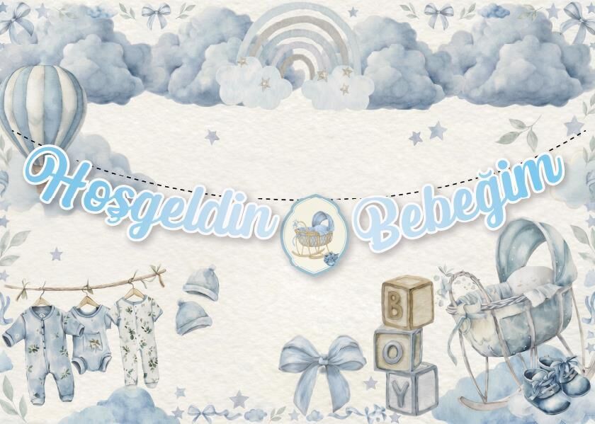 KOREOGRAFİ BANNER BEBEĞİM MAVİ KOREOGRAFİ BANNER BEBEĞİM MAVİ - Görsel 1