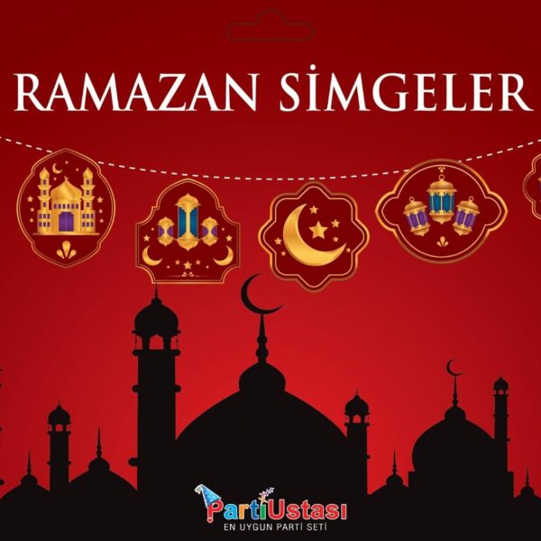 KOREOGRAFİ YENİ BANNER RAMAZAN SİMGELER KIRMIZI