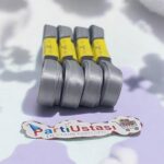 KURDELE SATEN 1 CM 10 METRE (1 PK 10 AD) GÜMÜŞ
