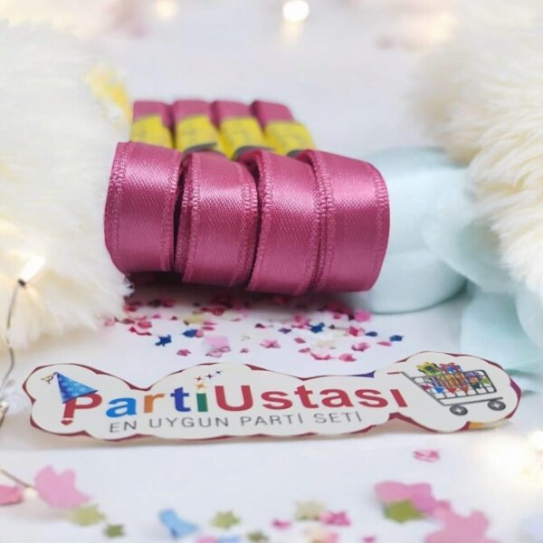 KURDELE SATEN 2 CM 10 METRE (1 PK 10 AD) FUŞYA