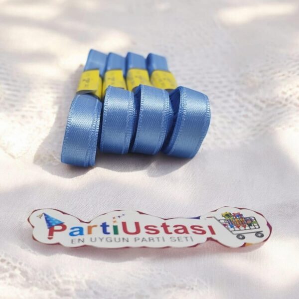 KURDELE SATEN 2 CM 10 METRE (1 PK 10 AD) MAVİ