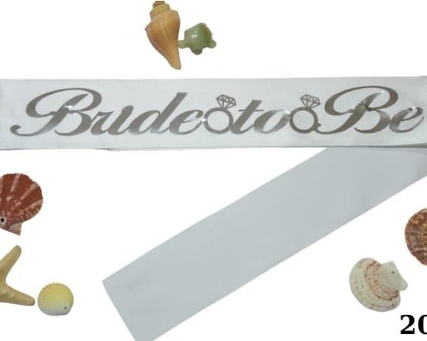 KUŞAK BRIDE TO BE BEYAZ GÜMÜŞ