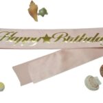 KUŞAK HAPPY BİRTDAY PEMBE ALTIN
