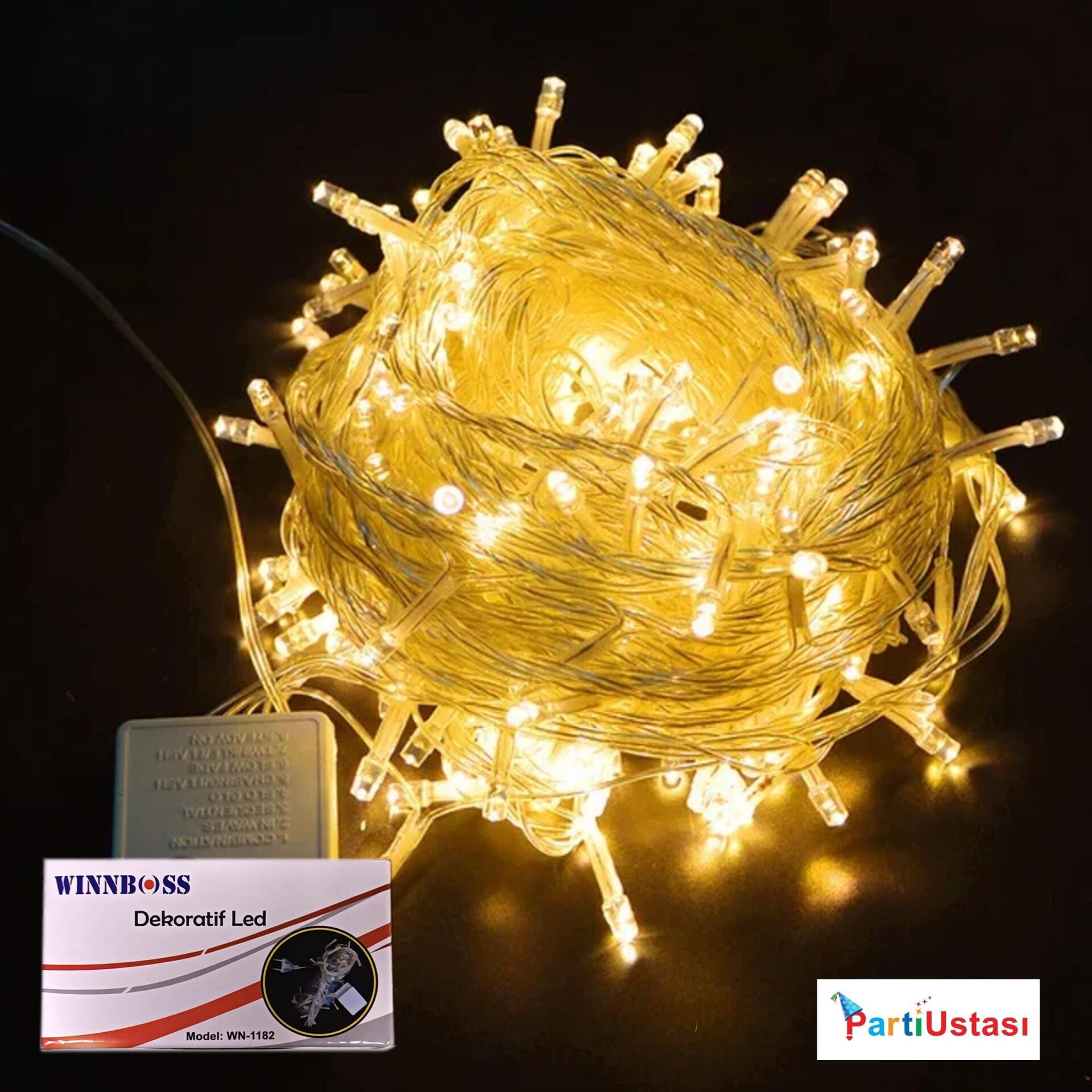 LED IŞIK 10 METRE WN 1182 GÜNIŞIĞI 100 AMPUL LED IŞIK 10 METRE WN 1182 GÜNIŞIĞI 100 AMPUL - Görsel 1