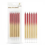 MUM İTHAL 15 CM NO:933 GOLD/KIRMIZI PARLAK