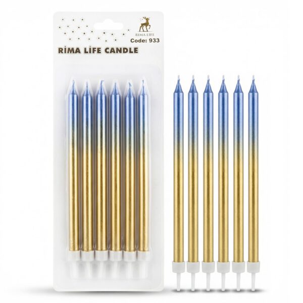 MUM İTHAL 15 CM NO:933 GOLD/MAVİ PARLAK
