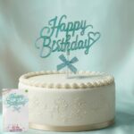 PASTA YAZISI PLASTİK FİYONKLU HAPPY MAVİ