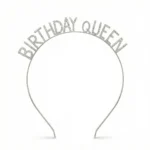 TAÇ TAŞLI METAL BİRTHDAY QUEEN GÜMÜŞ
