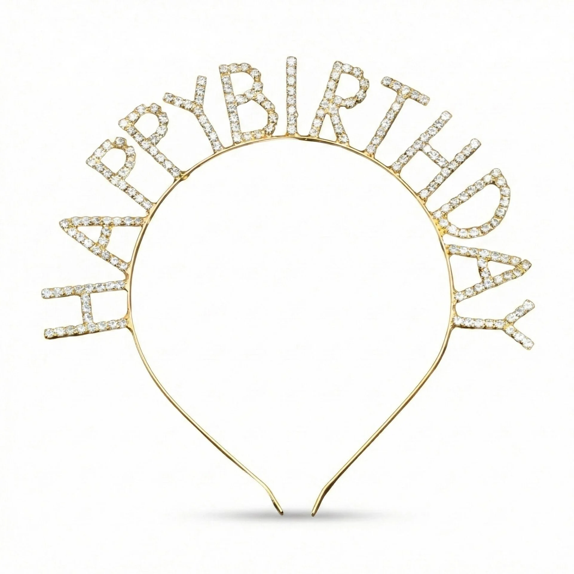 TAÇ TAŞLI METAL HAPPY BIRTHDAY GOLD YENİ TAÇ TAŞLI METAL HAPPY BIRTHDAY GOLD YENİ - Görsel 1