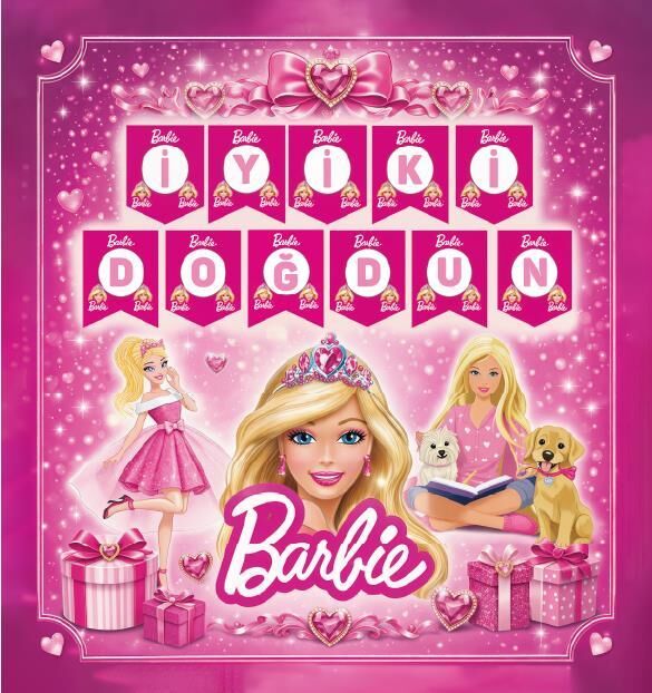 YAZI ZARF BANNER BARBİE YAZI ZARF BANNER BARBİE - Görsel 1