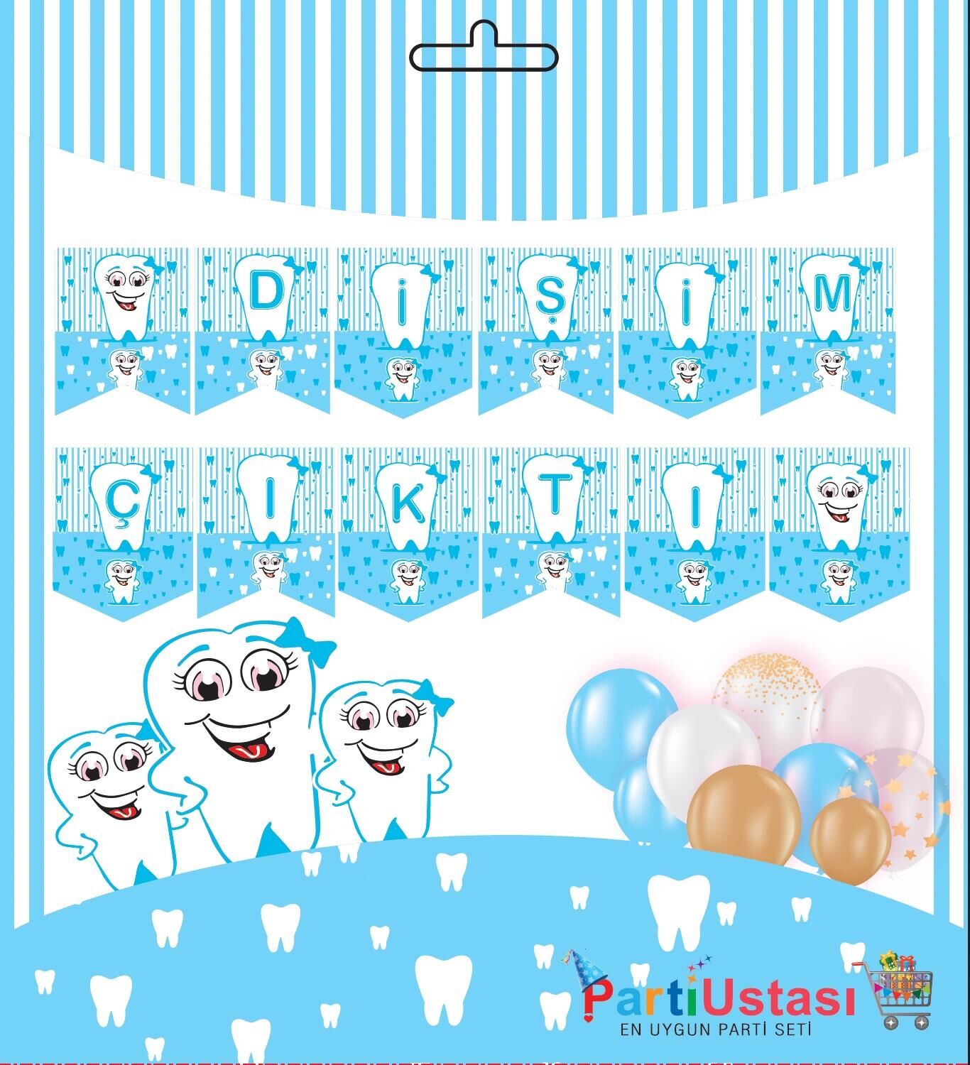 YAZI ZARF BANNER DİŞ MAVİ YAZI ZARF BANNER DİŞ MAVİ - Görsel 1
