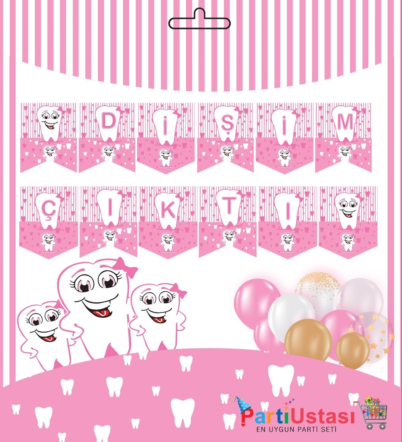 YAZI ZARF BANNER DİŞ PEMBE YAZI ZARF BANNER DİŞ PEMBE - Görsel 1