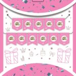 YAZI ZARF BANNER HAPPY PEMBE