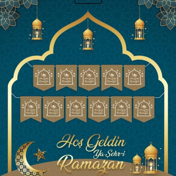 YAZI ZARF BANNER RAMAZAN GOLD