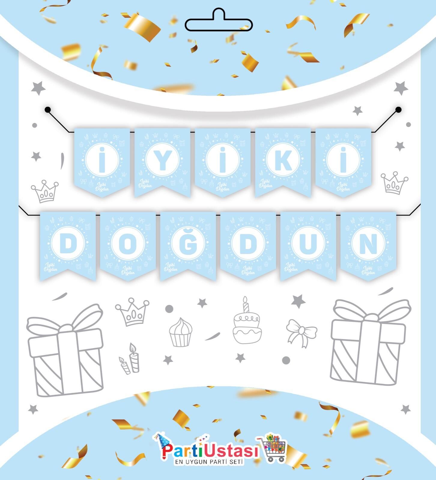 YAZI ZARF BANNER SOFT MAVİ YAZI ZARF BANNER SOFT MAVİ - Görsel 1