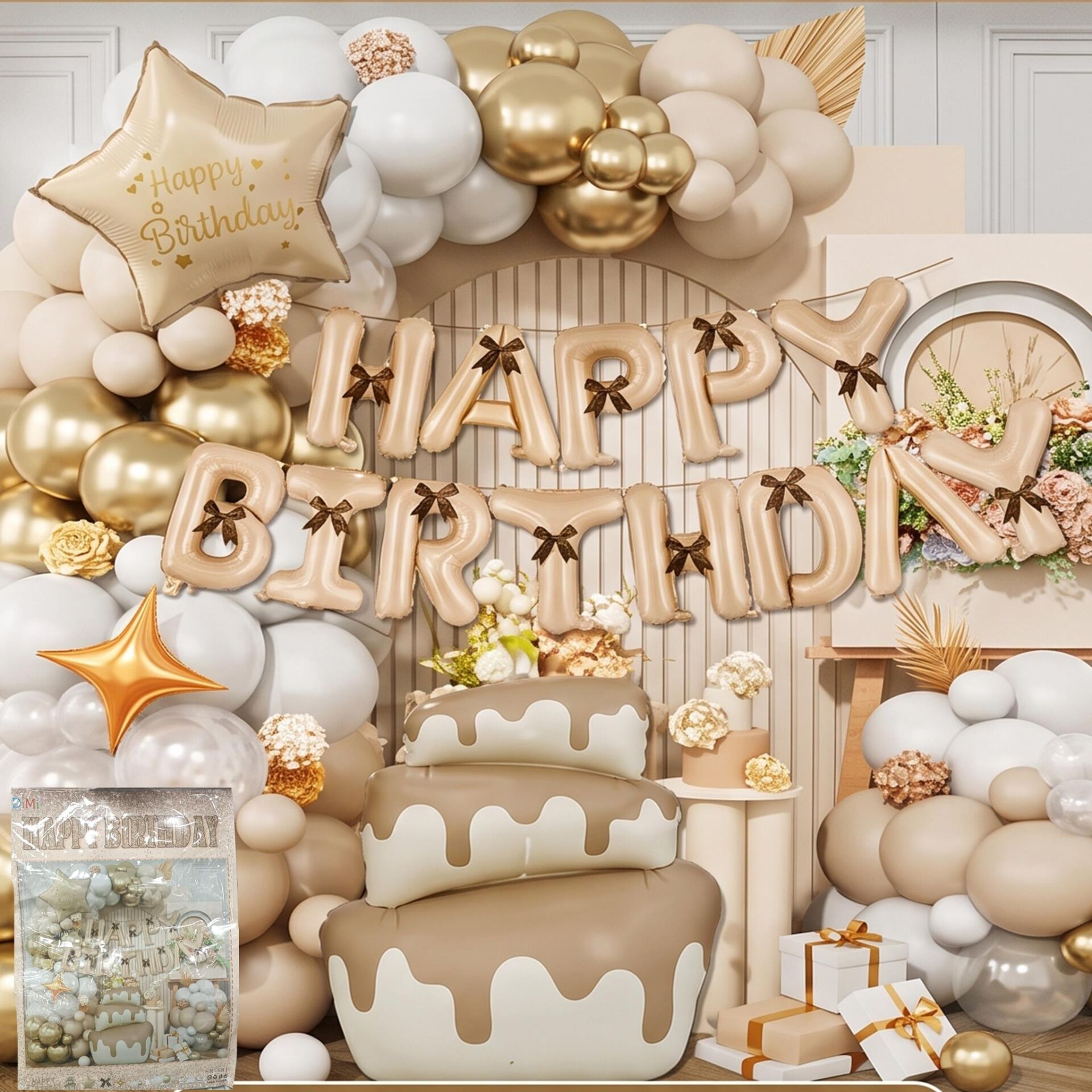 FOLYO SET HAPPY BIRTHDAY SR-681 KREM FOLYO SET HAPPY BIRTHDAY SR-681 KREM - Görsel 1