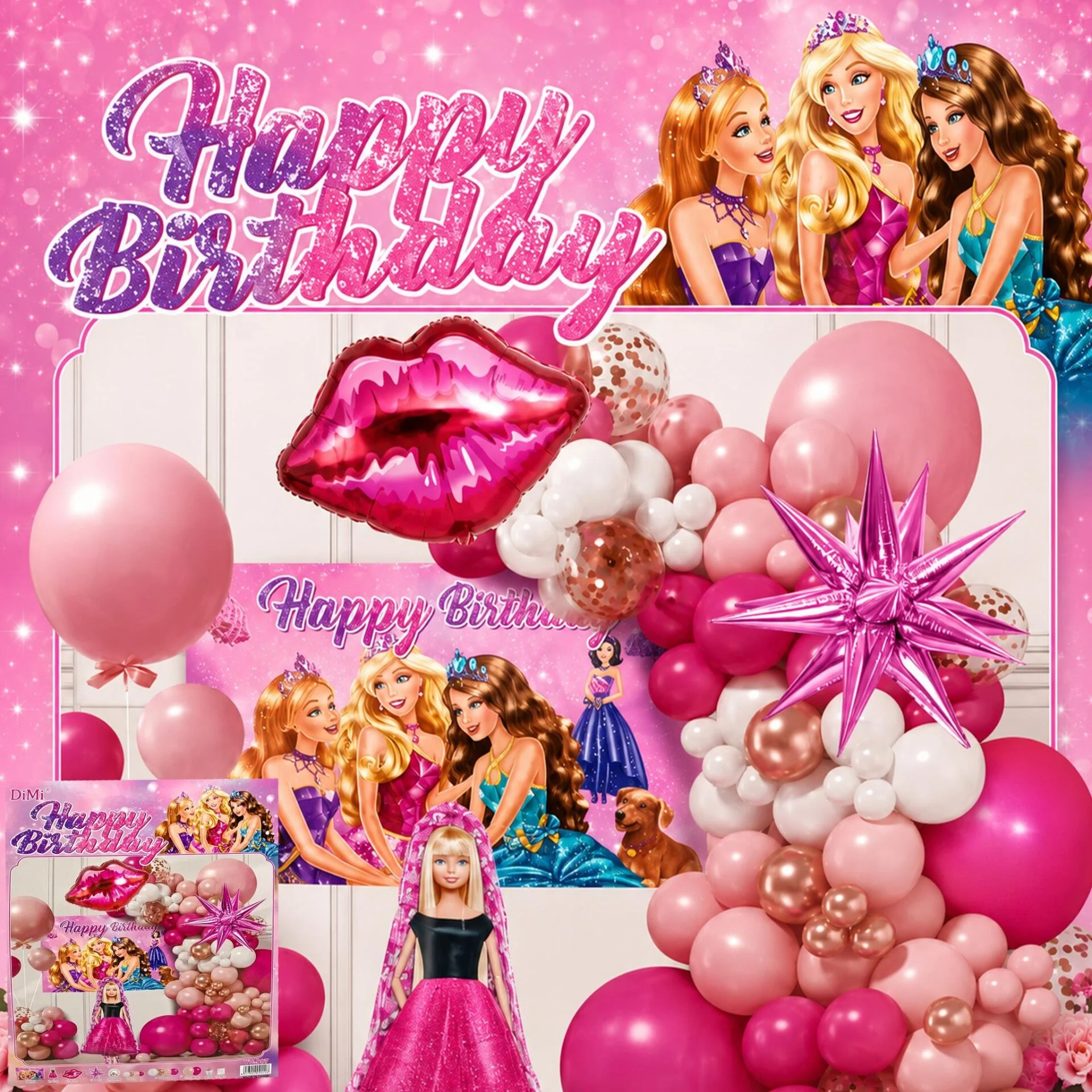 FOLYO SET HAPPY BIRTHDAY YY-997 PRENSESLER FOLYO SET HAPPY BIRTHDAY YY-997 PRENSESLER - Görsel 1